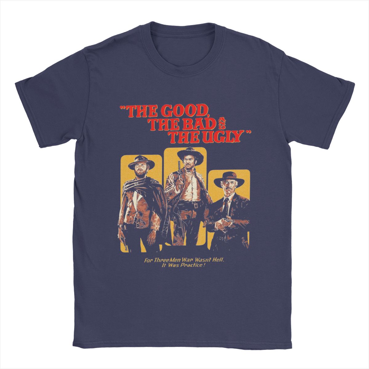 Love your season Heren T-shirts The Good The Bad And Ugly Tuco Cowboy Nieuwigheid Katoenen T-shirts Korte Mouw T-shirt O-hals Kleding Verjaardagscadeau XXXXXL marineblauwe kleur