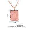 Fashion Book Friend Chain Square Shaped Photo Picture Locket  Pendant