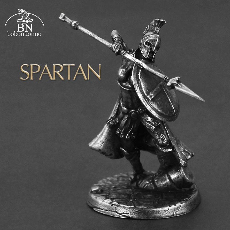 1 Stück Antike Spartaner Rom Soldaten Figuren Miniaturen Vintage Metall Soldaten Modell Statue Desktop Ornament Geschenk