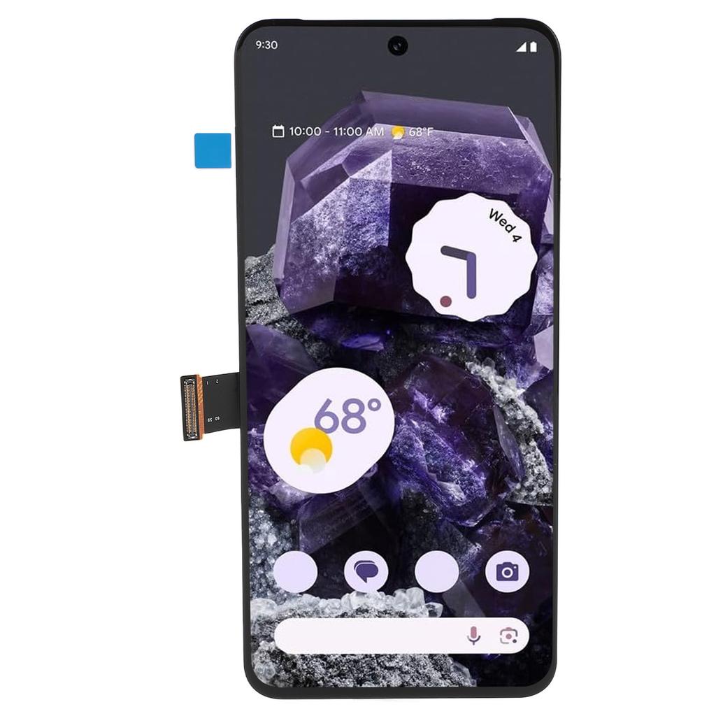 Substituição de Tela de 6,2 polegadas para Pixel 8 5G GKWS6 G9BQD Suporta Impressão Digital 3D Touch Montagem do Digitalizador da Tela LCD com