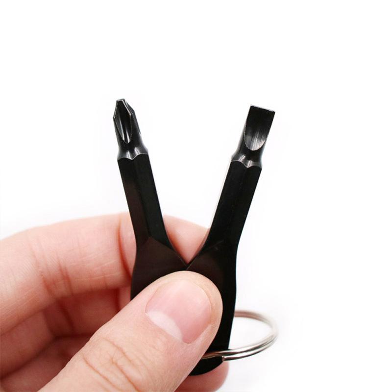 Mini Multi-function Stainless Steel Screwdriver Key Shape Maintenance Tools