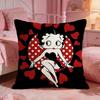 Betty BBoops Cute Cartoon Cushion Cover Premium Comfort Reversible Pillow Cove Two In One Design For Any Room  Car Interior