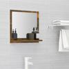 Day and Night - Day and Night Smoked Oak Plywood Bathroom Mirror 40x10.5x37 Cm