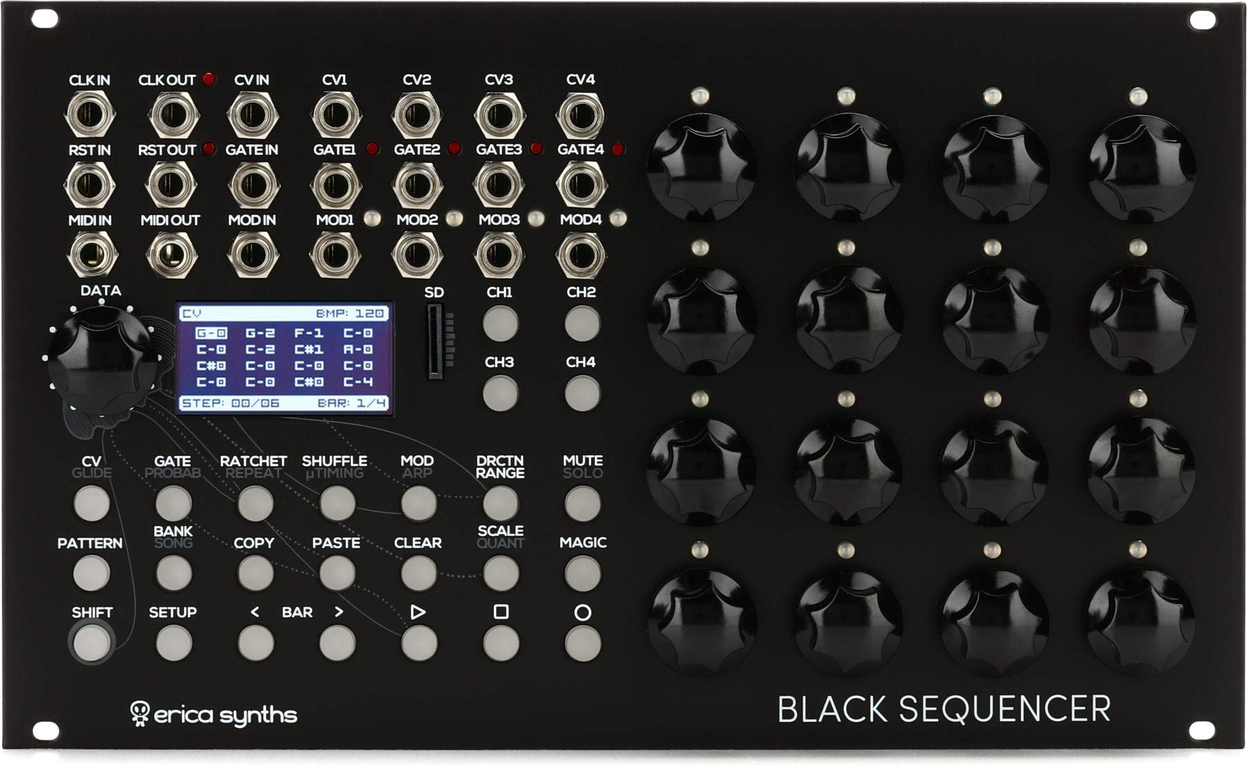 

Erica Synths Black Sequencer Eurorack Sequencer Module