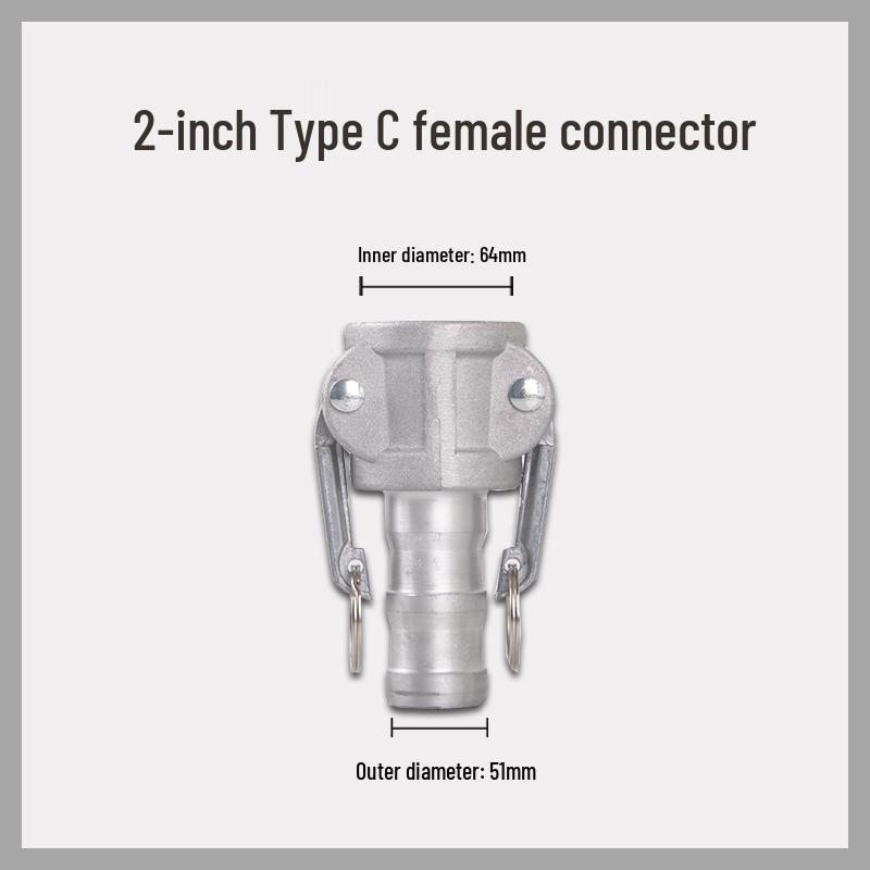 Aluminum Alloy CE Quick-Connect Male & Female Hose for Oil Discharge and Water Sprinklers
