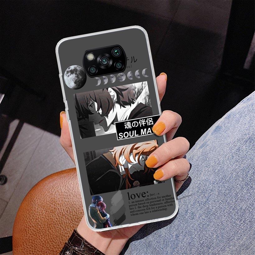 Bungo Stray Dogs Double Black Phnoe Case for Xiaomi Poco X5 X6 X7 Pro X4 Gt F7 Ultra M8 M7 Redmi 15C 15 13C 13 12C 12 Unique Cov
