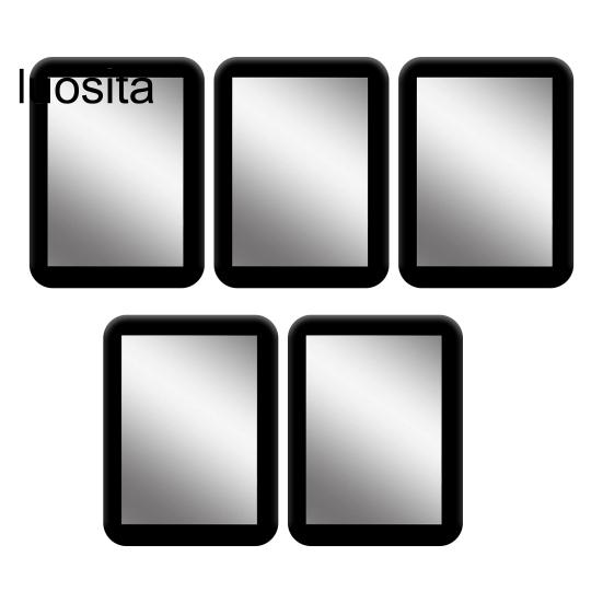 

Косметическое зеркало, портативное магнитное зеркало-шкафчик, четкий обзор, прочное зеркало для макияжа для школьной ванной комнаты, 5 шт. чёрный