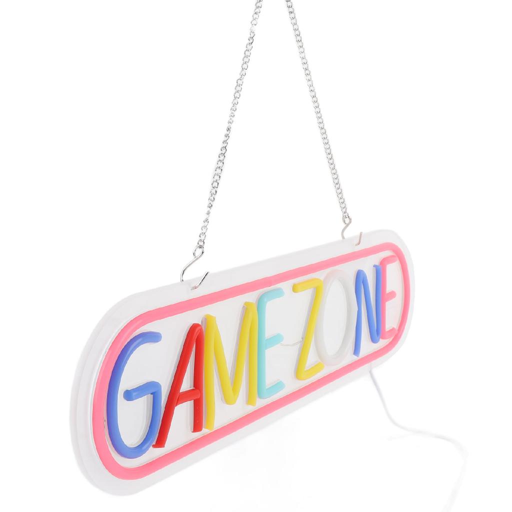Gaming Neon Sign Colorful LED USB Powered Gaming Light Up Sign Wall Decor for Bedroom Game Room