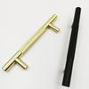 Kitchen Cabinet Handle Brass and Aluminum Knurling for Furniture