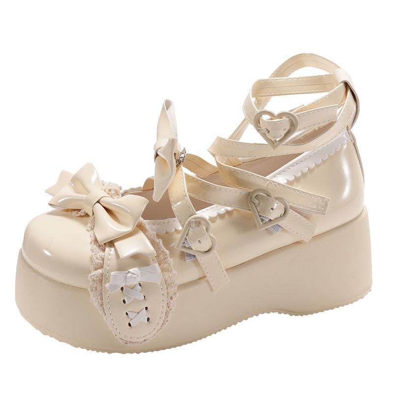 Popular versatile jk with skirt platform small leather shoes women's autumn 2025 new round head Lolita French Mary Jane shoes