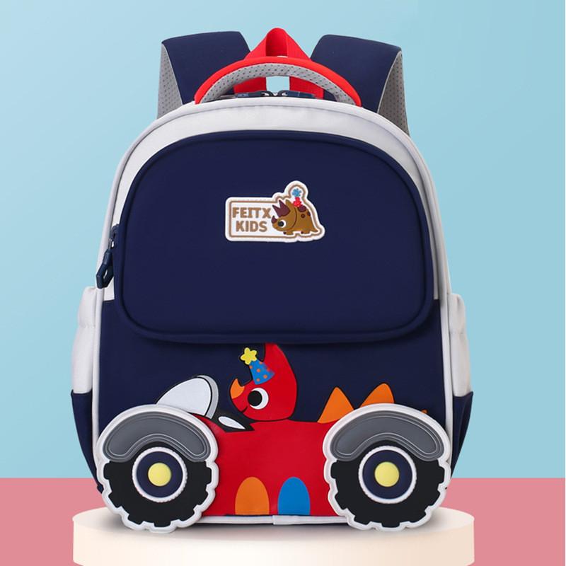 Cartoon Dinosaur Cute Rabbit Carrot Car Pattern Children Backpack School For