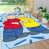 1Pc Bike Ride Adventure Carpet Rug Customizable Soft Washable Antislip Home Living Room Sofa Mats Personalized Rug 091791