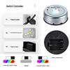 Lampada LED Rotante Multicolore Silenziosa a 90° con Base Scolpita in Cristallo