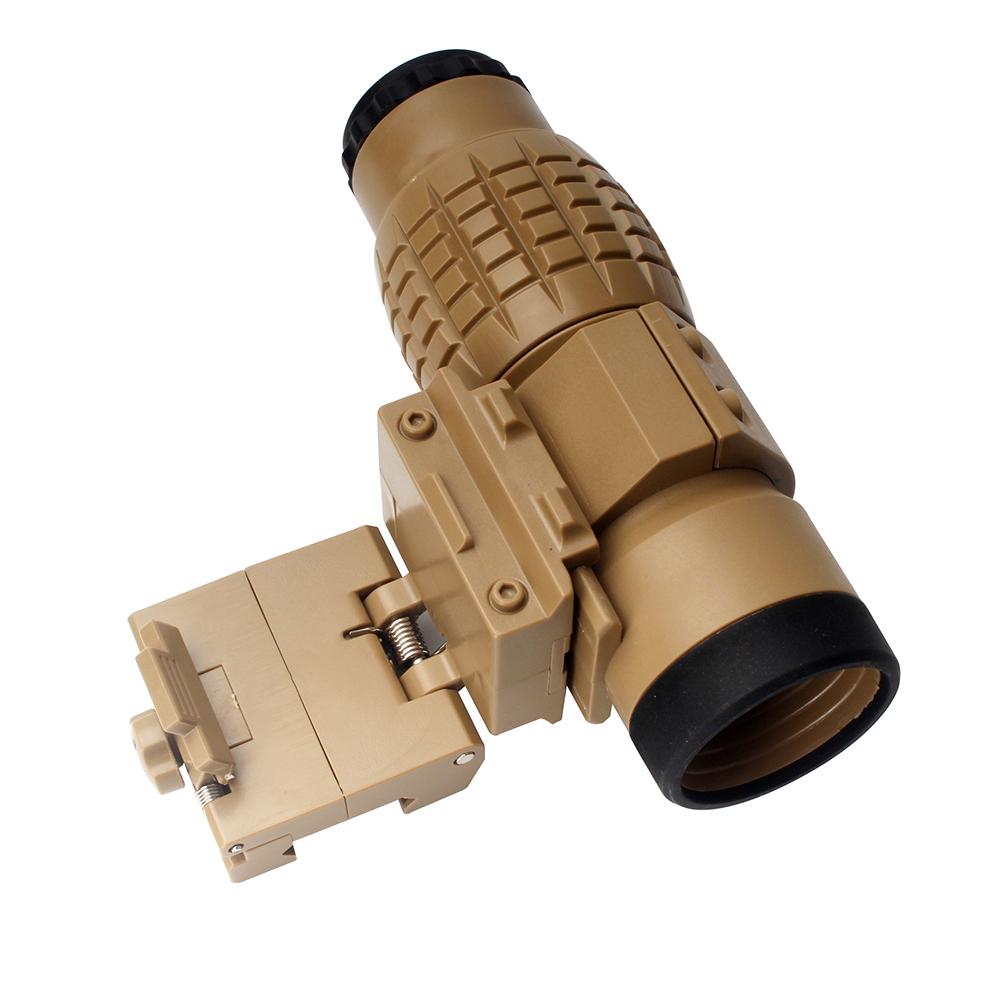 1 PCS/Set 3X Magnifying Glass Plastic Riflescope Magnifying Glass Holographic View Rifle Sight Glasses Outdoor Tool