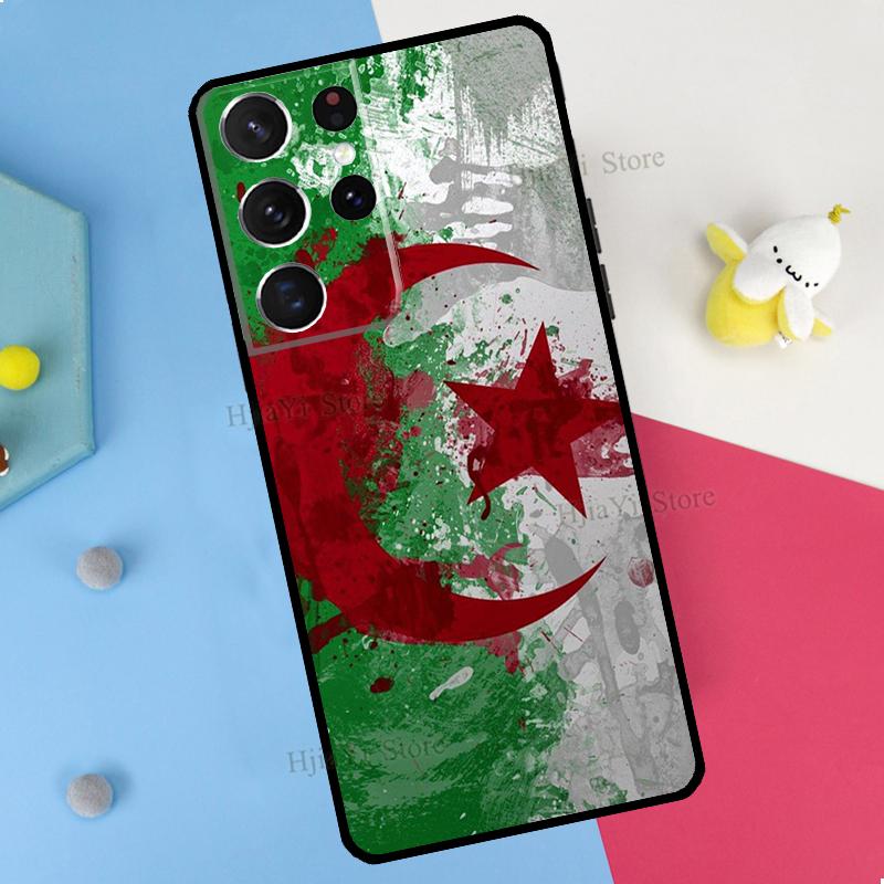 Algeria Flag Algerian Phone Case For Samsung Galaxy S23 S22 Ultra Note 20 10 S8 S9 S10 Plus S20 FE S21 FE Cover