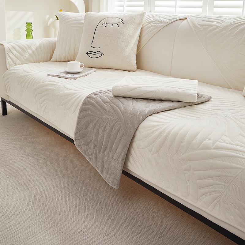 Shu Cotton Velvet Sofa Cushion Winter Antislip Cushion Thickened Short Plush Sofa Cover Towel Four Seasons Universal