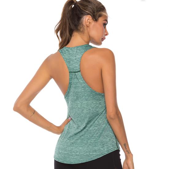 Women U Neck Sleeveless Quick Dry Racerback Vest Running Yoga Sports Tank Top