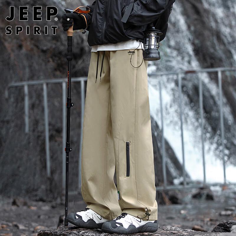 

JEEP SPIRIT Men s Loose Straight Fit Casual Workwear Cargo Pants 4XL