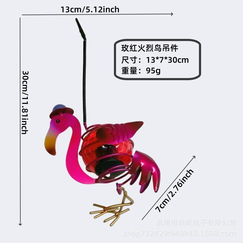 Solar Iron Insect Statue With LED Fairy Light Outdoor Waterproof Hanging Tree Ornament For Fence Yard Courtyard Garden Art Decor