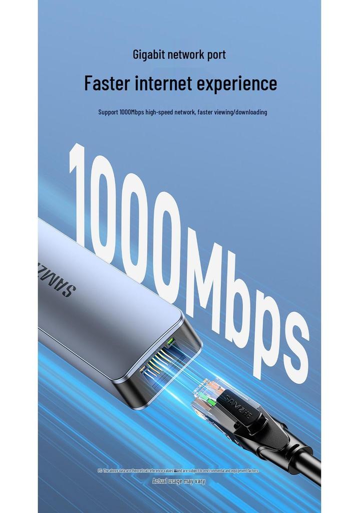 ShanZe USB To Ethernet Adapter: Mac Laptop RJ45 Gigabit Network Converter