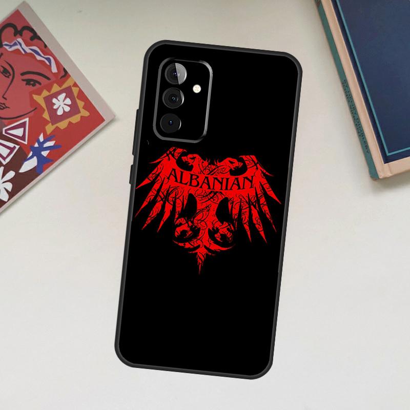 Albania Flag Eagle Case For Samsung Galaxy A13 A53 A33 A23 A06 A56 A16 A36 A55 A35 A17 A54 A34 A14 A52 A32 A15