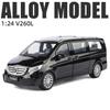 NEU 1/24 Benz V260 MPV Legierungsmodellauto Spielzeug Die-Cast Guss Sound und Licht Rückzieher Auto Spielzeug für Kinder Fahrzeug