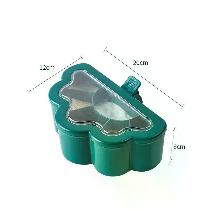 Creative 6 In 1 Cloud-shaped Seasoning Jar Household Moisture-proof Spice Rack Outdoor Camping Seasoning Bottle Kitchen Gadget