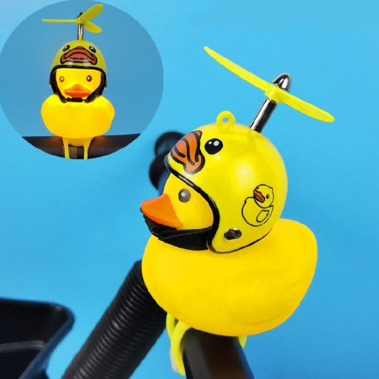 Rubber Duck Bike Bells Yellow Duck Bike Decorations Accessories Duck Bike Bells Bike Handlebar Bells with Propeller