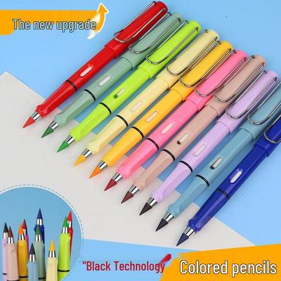 Matita Eterna Cancellabile Correttore di Postura - 12 Colori, Non Necessita di Temperare, Mina Resistente, Perfetta per i Disegni dei Bambini.