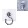 Adhesive Hook 360 Degree Rotating Seamless Hook Stable Plastic Coat Hook for Bathroom Dormitory Closets
