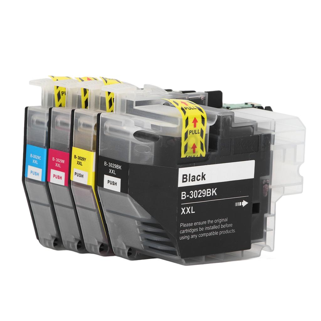 4 Stück Tintenpatrone BK C M Y Reibungslose Ausgabe Klarer Druck Druckpatrone mit Tinte für Drucker MFC J5830DW