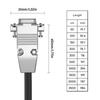 Gold Plated DB9 Serial Straight Connection Cable 28AWG Male Female 9-pin RS232 Data Wire Line for Computers