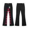 LOSTSHDWS Men's and Women's Spring and Autumn Flared Elastic Jeans Couple Jeans
