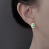Female Art Retro Elliptical Earrings