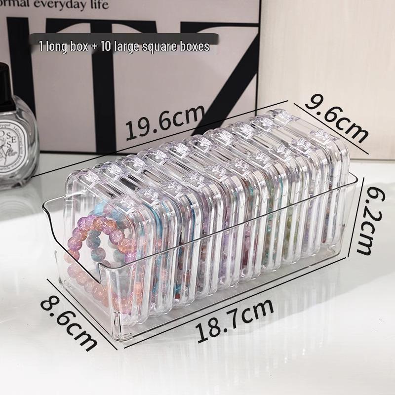 Portable Anti-Oxidation Transparent Acrylic Jewelry Storage Box for Bracelets and Chains
