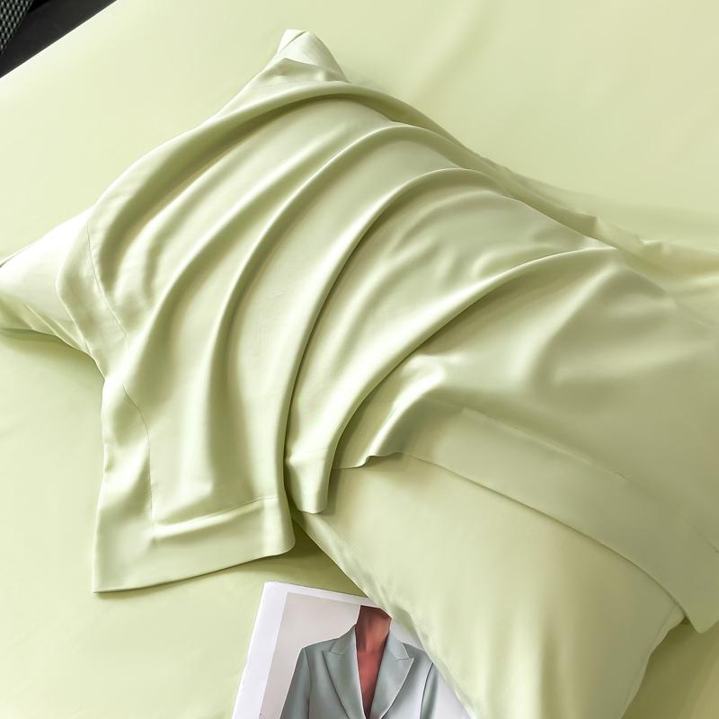 Premium Lyocell Tencel Kühlkissenbezug – Unifarben, hochglänzender Bezug, 48 x 74 cm