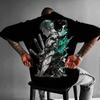 Zoro Herren Kurzarm T-Shirt Neues Sommer Baumwolle Streetwear Lässiges Oberteil Grafik T-Shirt Oversized Y2k Kleidung Unisex