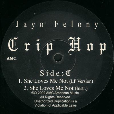 12inch Record JAYO FELONY - Crip Hop - She Loves Me Not NONE AMC American Mu 2002 US Rap & Hip-Hop/R&B Used