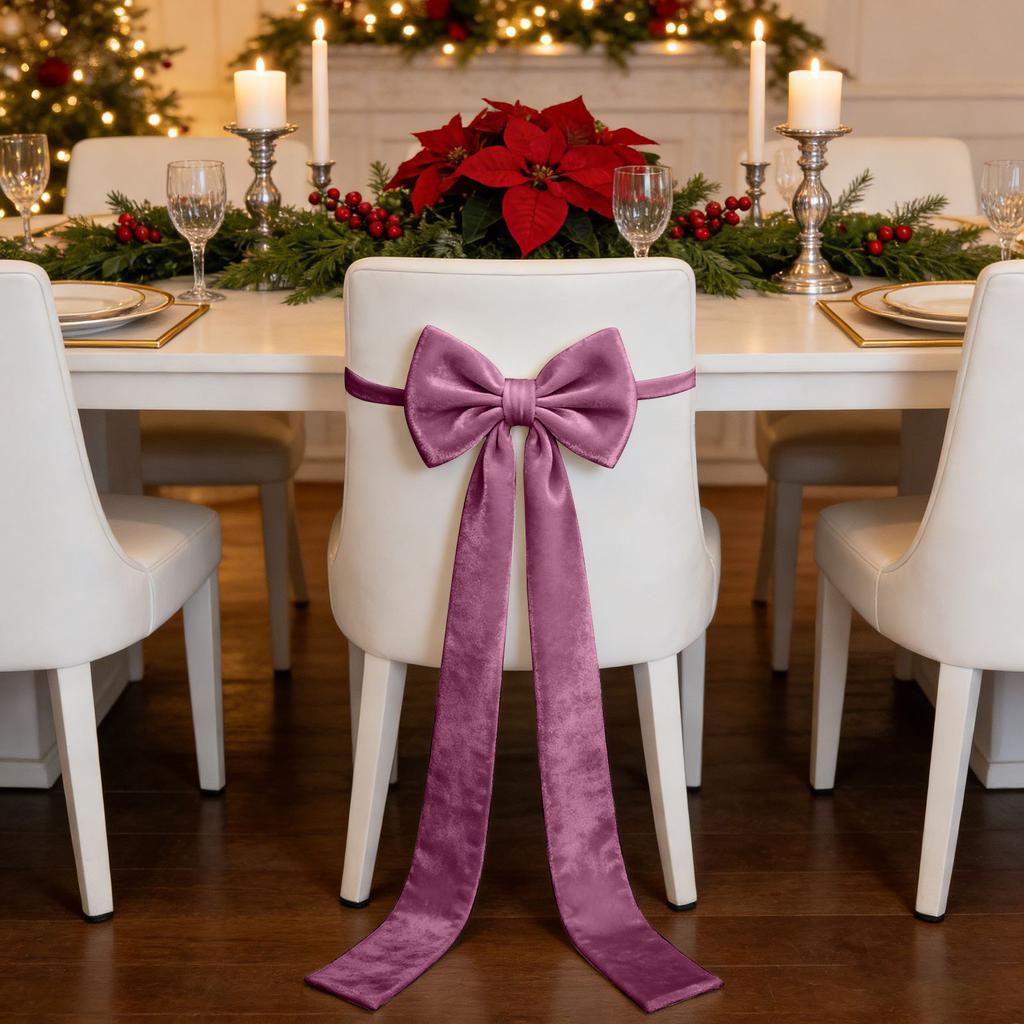 Festive Decorative Red And Butterfly Wedding Chair Bow Ties For Chair Back Embellishment Cat Stained Glass
