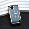 For Peugeot Partner Tepee 207 307 308 407 For Citroen C-Crosser C3 C4 Picasso Berlingo 2 Buttons Key Case Cover Case Keychain