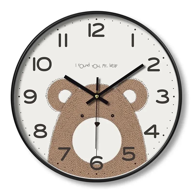 Silent 8 Inch Wall Clock Non-Ticking Decorative Clock for School Office Classroom Bedroom Kitchen Living Room Decor