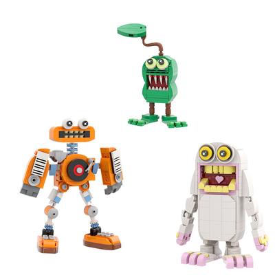 3PCS My Singing Monster Children's 3D Block Plastic Game Designer for Teens and Children