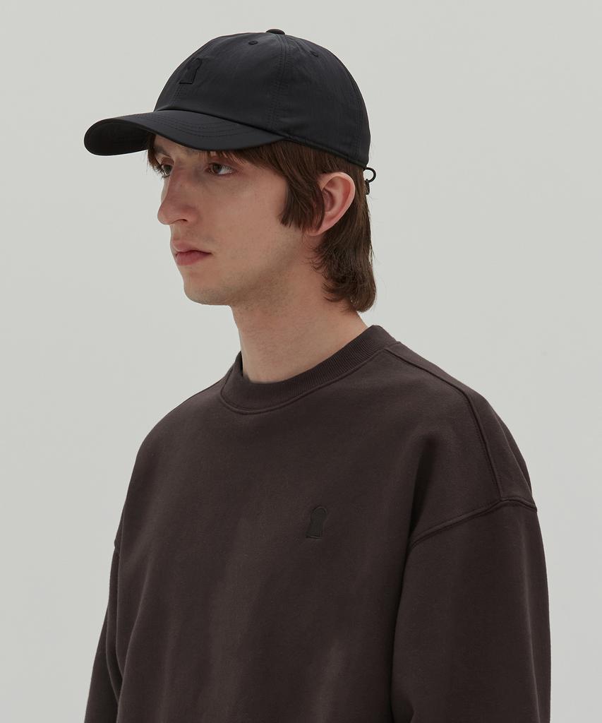 Sekeonmonollogeu Keyhole Logo Nylon Ball Cap Black Seac003Black