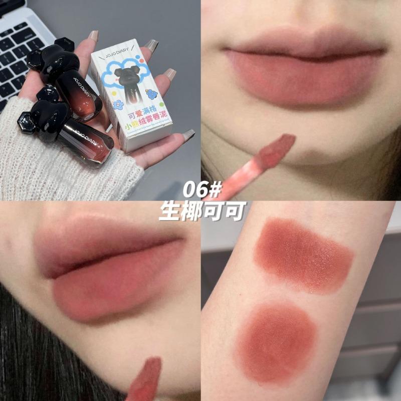 Little Bear Matte Low Saturation Lip Mud Smooth Non Drying Lipstick