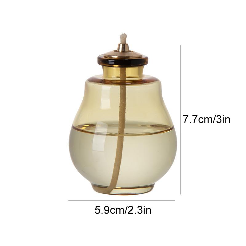 1Pc Glas Vintage Wohnkultur Innenbereich Laterne Kammer Öllampe 100ML Kerosinlampe