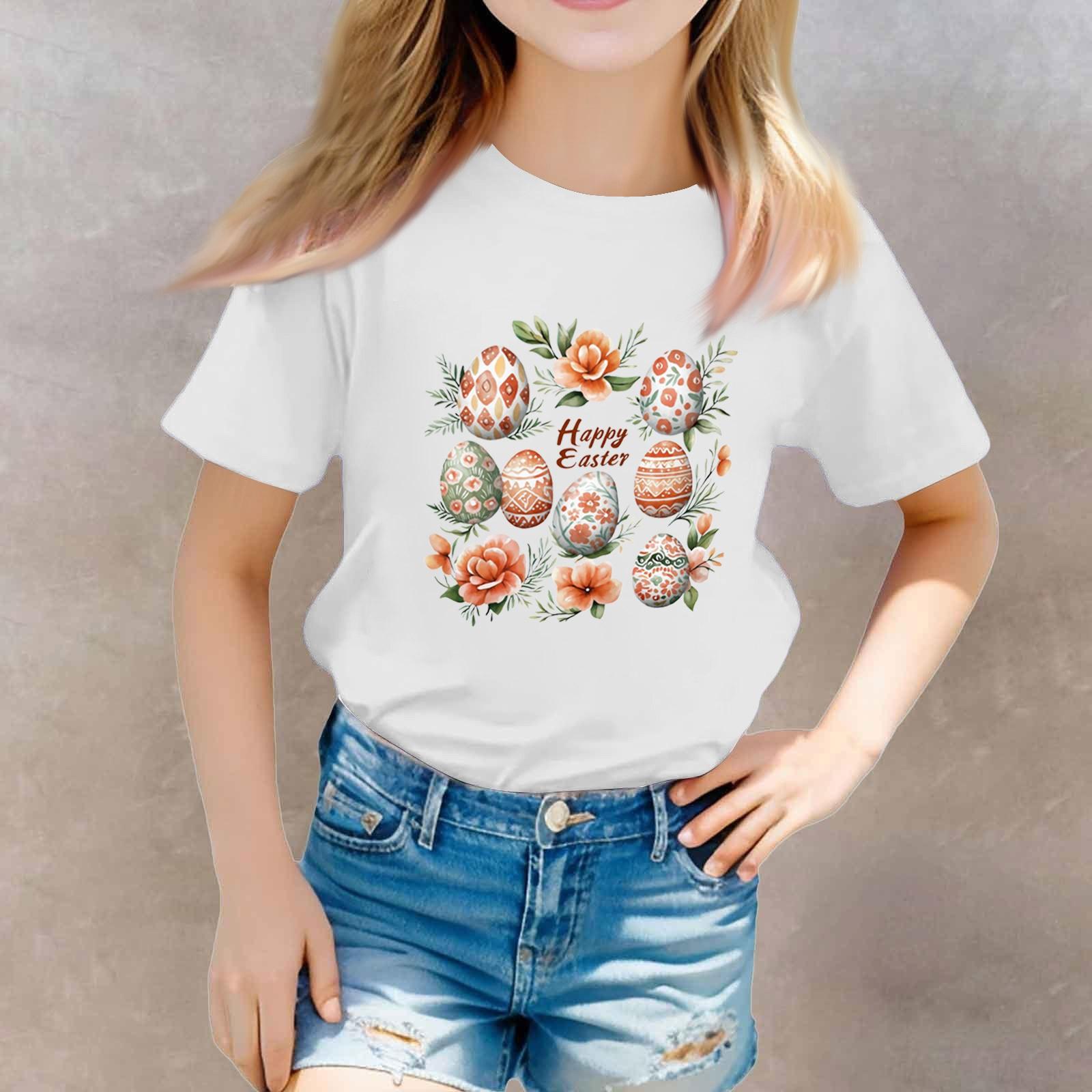 

Футболки для малышей, девочек и мальчиков, детские футболки с короткими рукавами и принтом для мальчиков и девочек 1-12 лет 160 белый