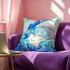Cosplay Singer Cartoon Aoyagi Toya Pillow Case Square DoubleSided Sofa Cushion Cover Bedroom Bedside Pillow