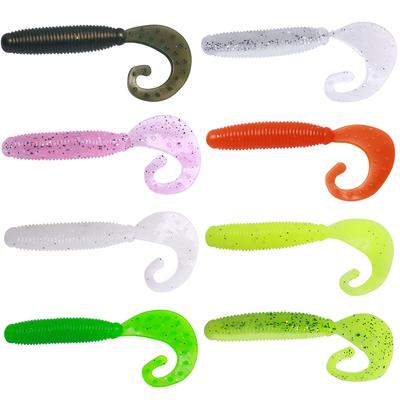 Zachte Kunstaas Zacht plastic kunstmatige isca pesca staart eiwit Grub lokken vissen worm moggot grub lokken aas