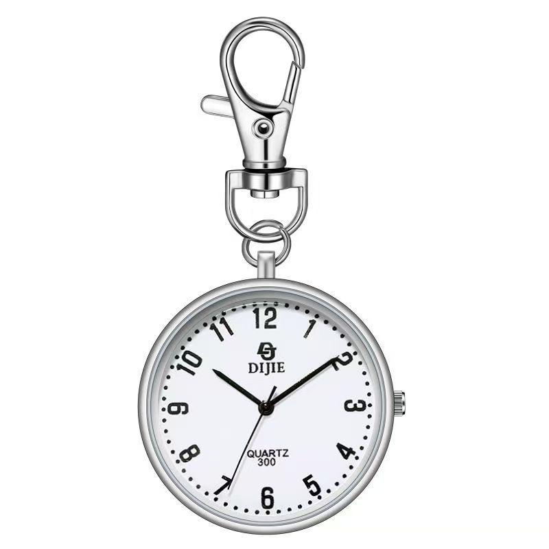 Unisex Quartz Keychain Nurse Watch for Exams - Compact and Practical Pocket Timepiece