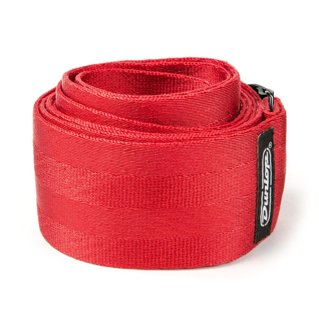 JIM DUNLOP DST7001RD Deluxe Seatbelt Strap Red